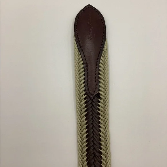 Tommy Bahama Leather And Fabric Woven Braid Belt - Picture 7 of 9